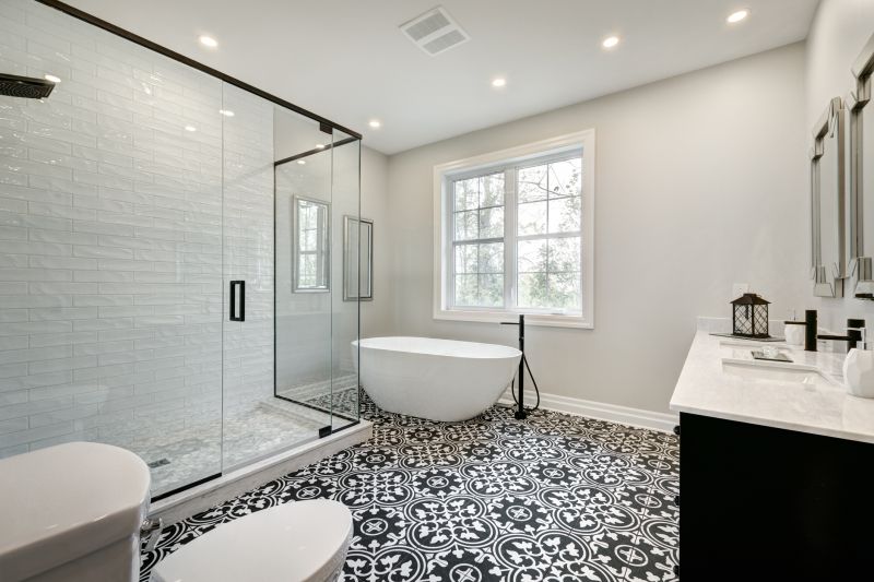 Open Concept Shower Area